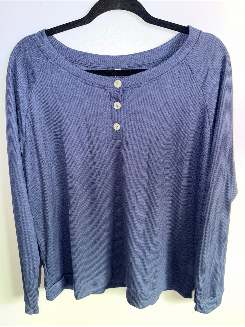 Men’s Long Sleeve Thermal Andeip Top - Blue XXL
